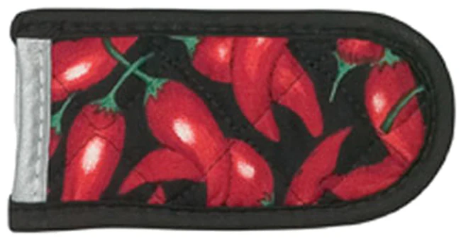 Lodge HH1 Fabric Hot Handle Holder / Mitt 8-1/16" - Red Chili Pepper