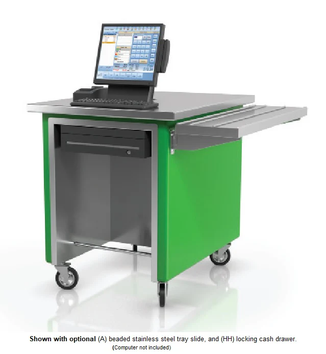 Low Temp Industries 36-CSS SpecLine Mobile Cashier Station 36" x 30" x 36"