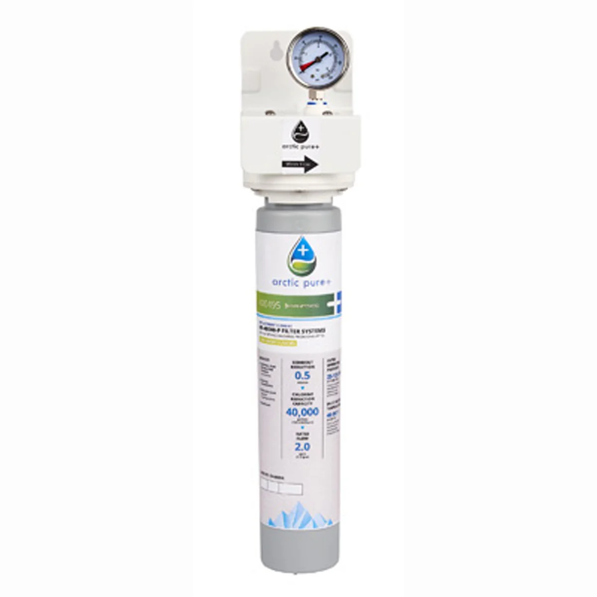 Manitowoc AR-40000-P Arctic Pure Plus Primary Ice Machine Water Filter Assembly - 40,000 gal/cap Single Cartridge - .5 Micron, 2 GPM