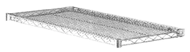 Metro A1848NS Super Adjustable Super Erecta Polished Stainless Steel Industrial Wire Shelf 48" x 18" - Image 2