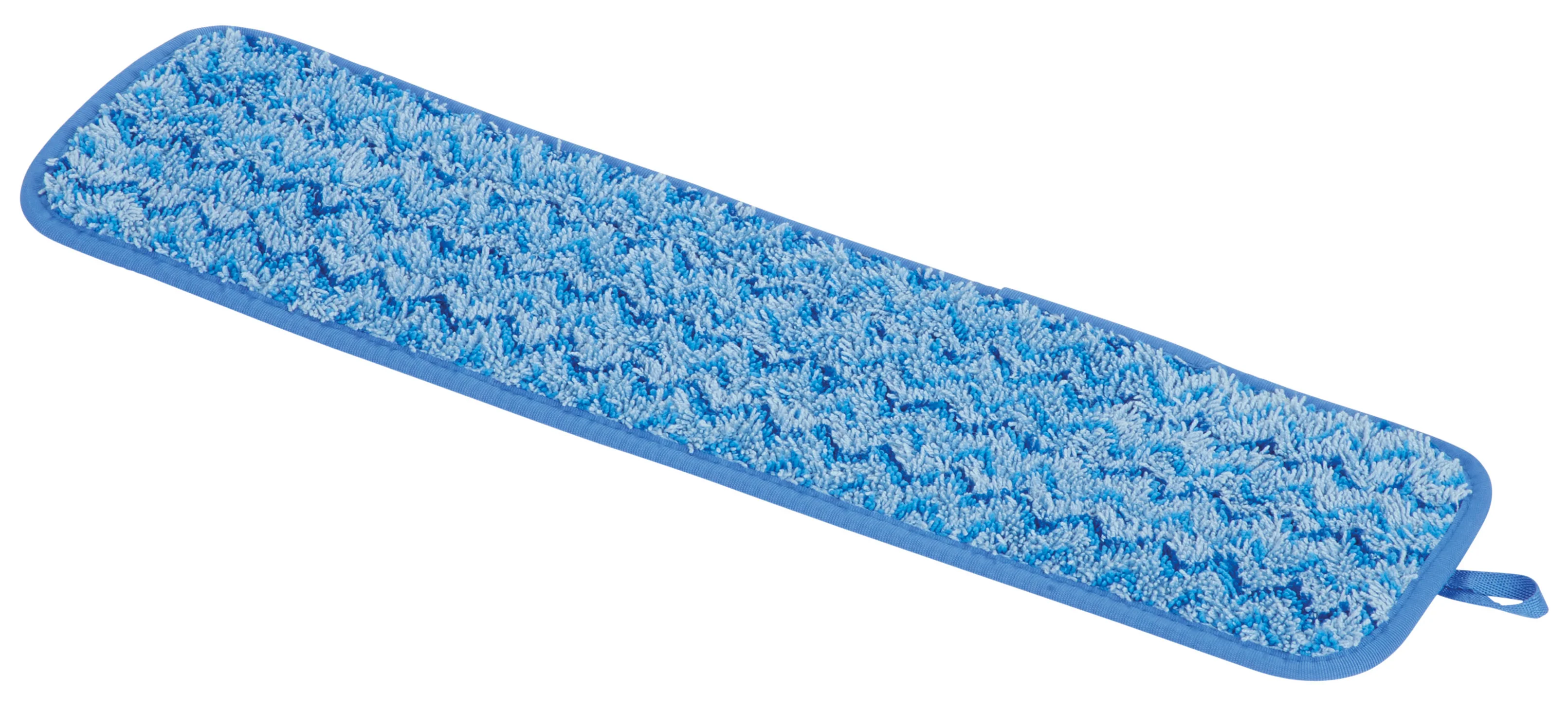 Rubbermaid FGQ41000BL00 Hygen Blue Microfiber Damp Room Mop Pad 18"