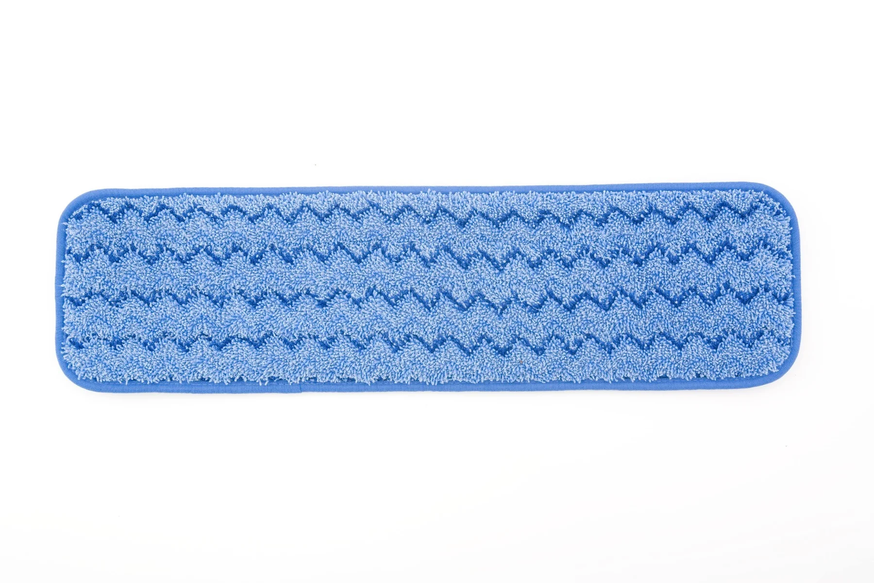 Rubbermaid FGQ41000BL00 Hygen Blue Microfiber Damp Room Mop Pad 18" - Image 7