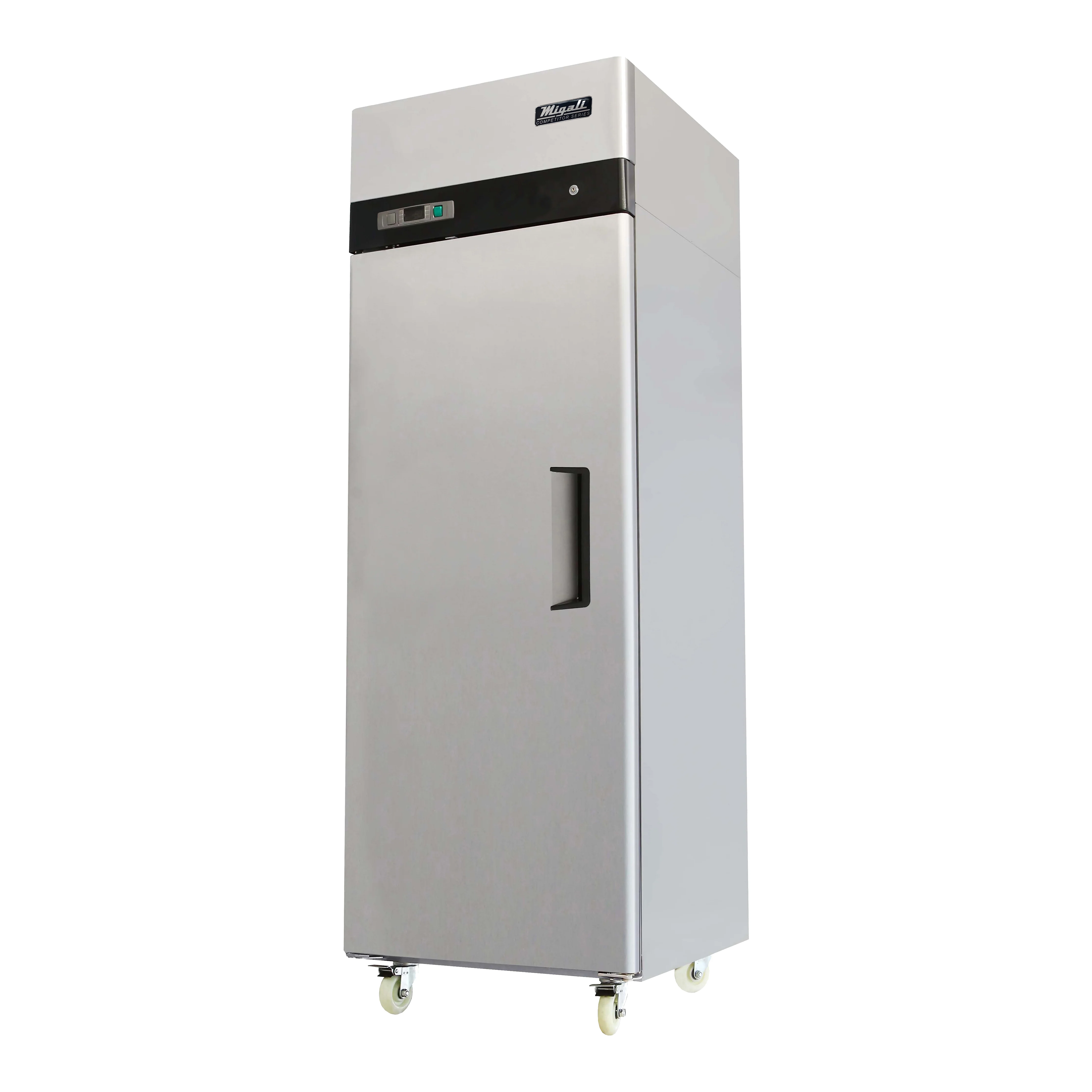 Migali C-1R-LHH-HC Competitor Series 1-Section Left Hinged 1 Solid Door Reach-In Refrigerator 29" - 23 Cu. Ft.