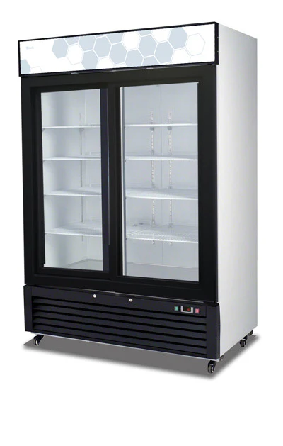 Migali C‑49RS‑HC Competitor Series 2 Glass Sliding Door Merchandiser Refrigerator with LED Lighting 55" – 49 Cu. Ft.