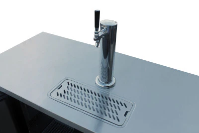 Migali C-DD23-1-HC Competitor Series Black 1 Door 1 Single Tap Direct Draw Beer Cooler 23" - (1) 1/2 Keg Capacity - Image 2