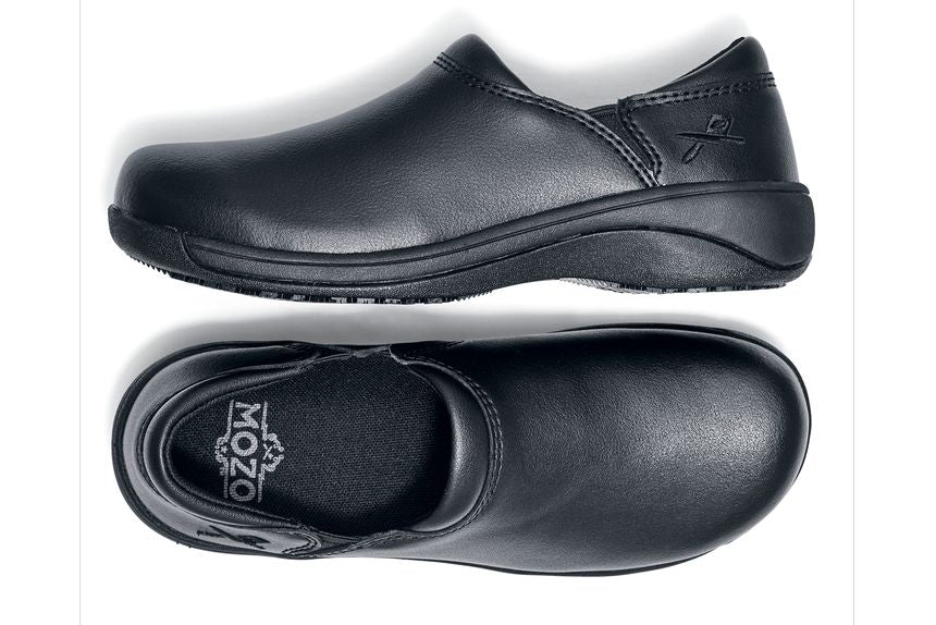 Mozo M43703-7 Forza Women's Slip Resistant Shoes with Gel Insoles - Black - Size 7 - Image 2