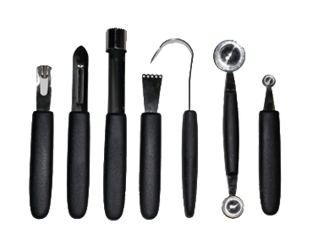 Mundial GH0221 8-Piece Garnishing Tool Set with Soft Black Case - Image 3