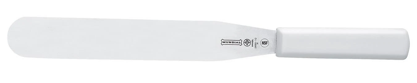 Mundial W5650-10 Baker's Icing Spatula with White Handle 10"