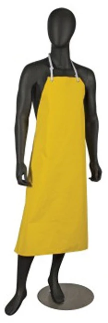 San Jamar 615NBA-Y Dishwasher Neo-Flex Neoprene Bib Apron 43"L x 29"W - Yellow