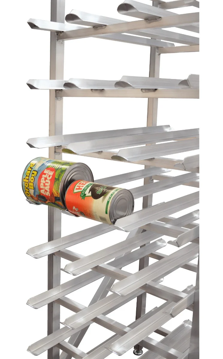 New Age 1250 Aluminum Full-Size Stationary Can Rack - Holds (162) #10 Cans or (216) #5 Cans - Image 4