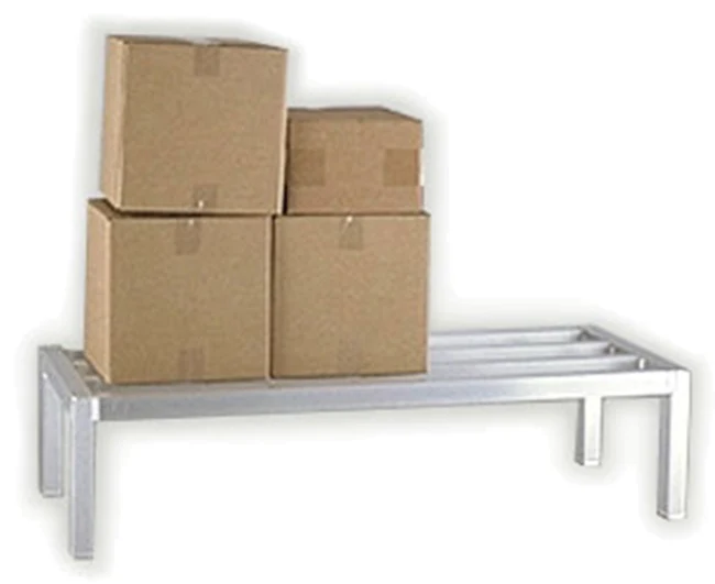 New Age 2010 Aluminum Stationary Dunnage Rack 60" x 24" x 12" - 2,000 lb/Capacity - Image 2