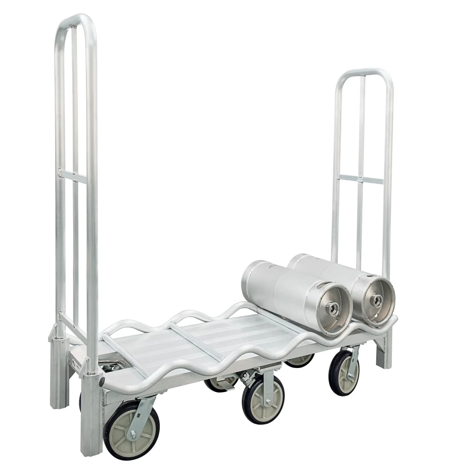 New Age 52064 Aluminum Keg Carrier - Holds Up To (15) 1/6 Barrel Kegs - For use with BDT Bulk Delivery Trucks - Image 4