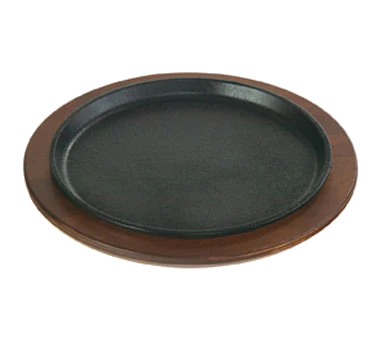 Lodge L7OGH3 Old Style Round Seasoned Cast Iron Serving Griddle w/o Handle 9-1/4" - Image 2
