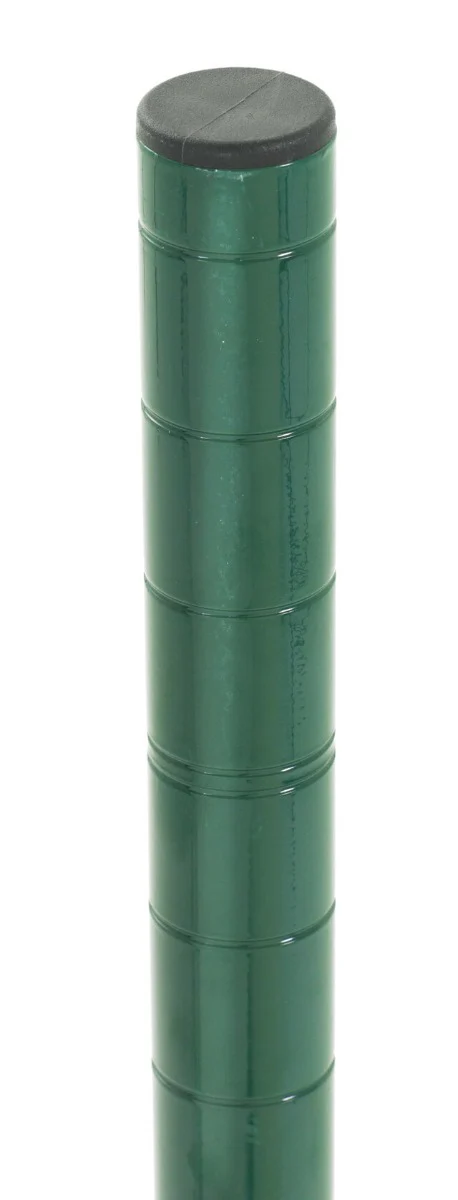Olympic J74K Green Epoxy Stationary Wire Shelving Post 74" - Image 4