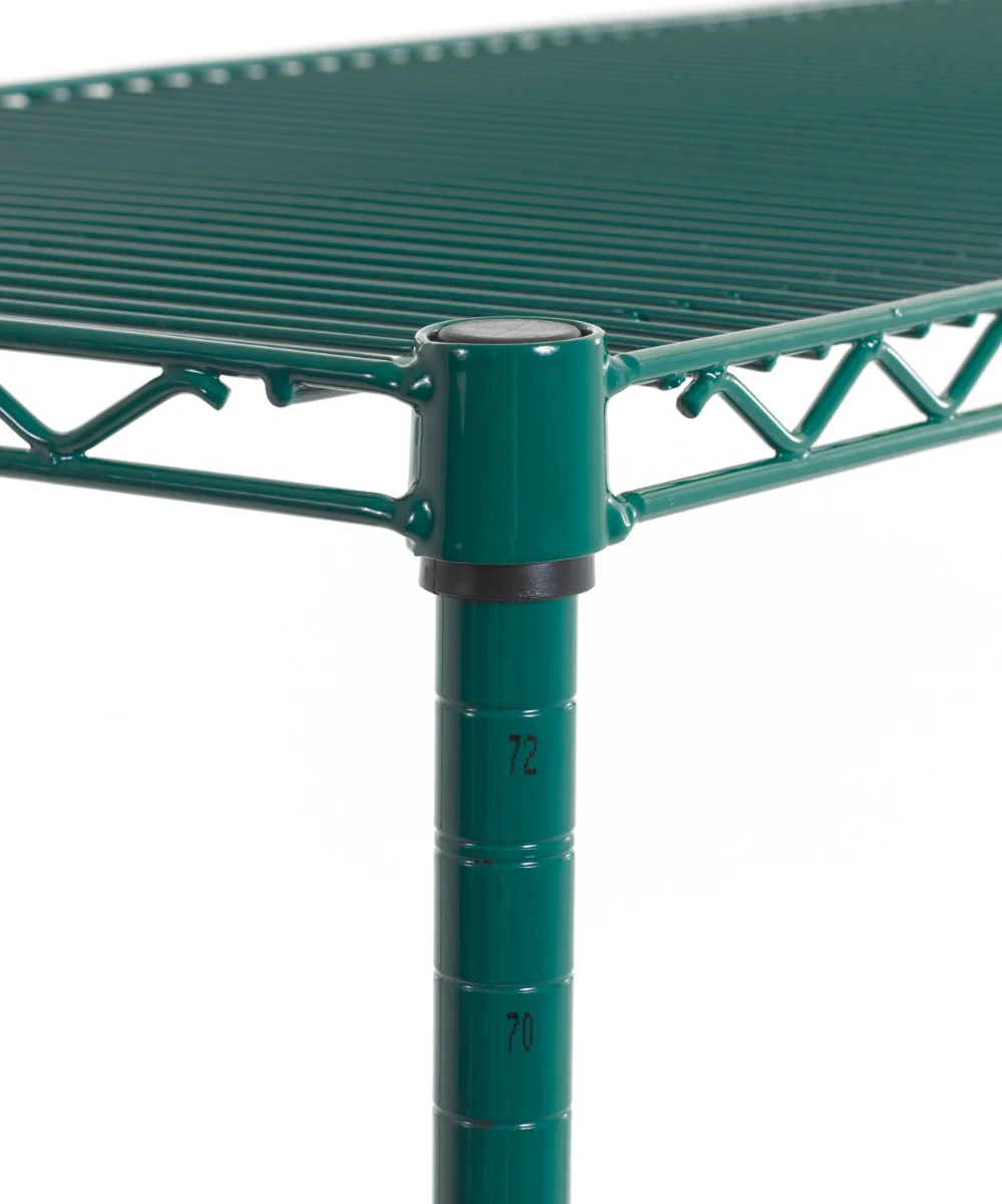 Olympic J74UK Green Epoxy Mobile Wire Shelving Post 74" - Image 4