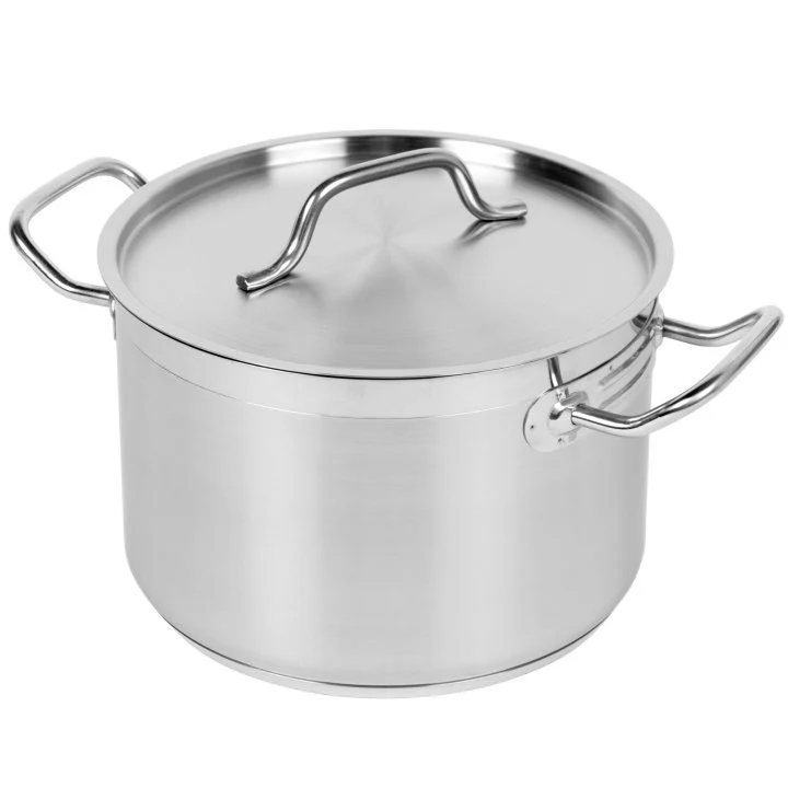 Vollrath 3822 Deluxe 7-Piece Induction Ready Stainless Steel Optio Cookware Set - Includes: 1 Qt., 2.75 Qt., 6.75 Qt. Sauce Pans with Covers, and 9.5" Fry Pan - Image 3