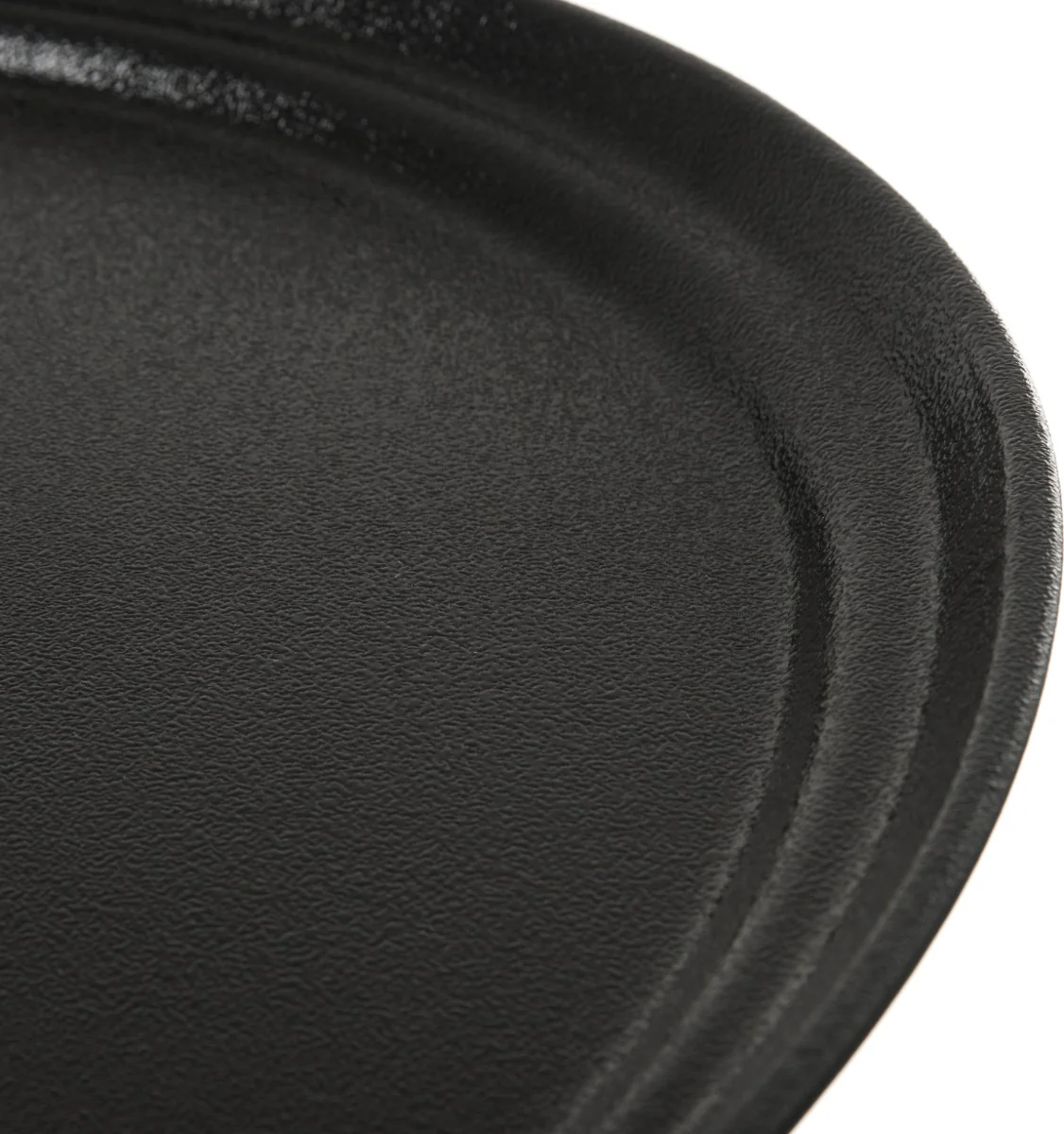 Carlisle 3100GR2004 Griptite 2 Fiberglass Oval Serving Tray 31-1/2" - Black - Image 2