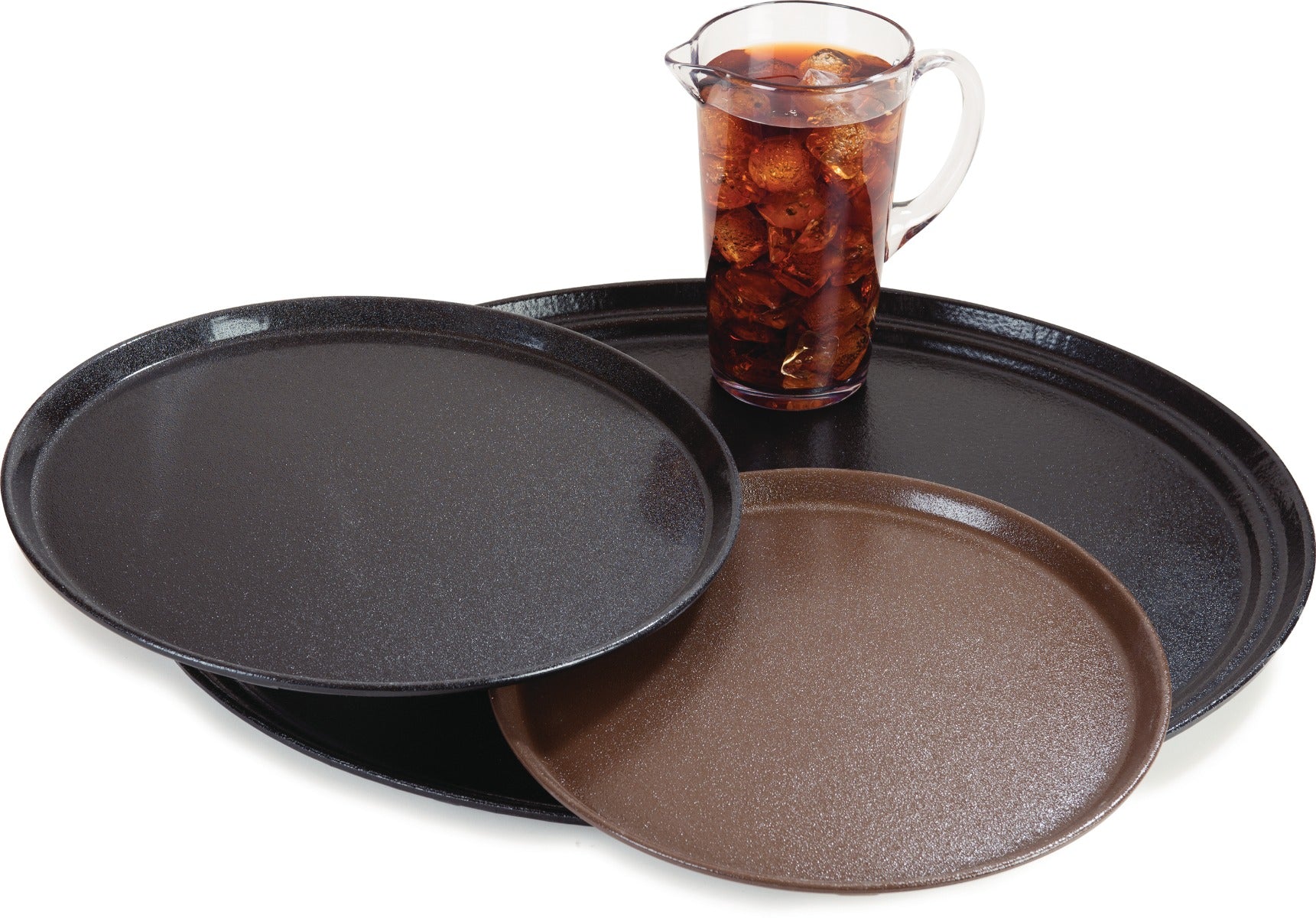 Carlisle 3100GR2004 Griptite 2 Fiberglass Oval Serving Tray 31-1/2" - Black - Image 7