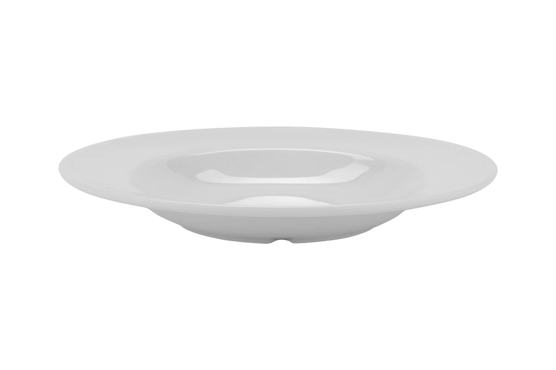 GET B-1611-DW Diamond White Melamine Wide Rim Pasta Bowl 16 oz. - White - 12/Case - Image 3