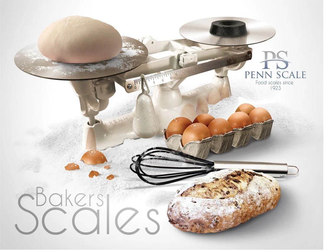 Penn Scale 1401 P Bakers Scale with Plastic Scoop, 4 Free Weights and (2) 9"Dia. Steel Plates - 2 lb. x 1/4 oz. - Image 5