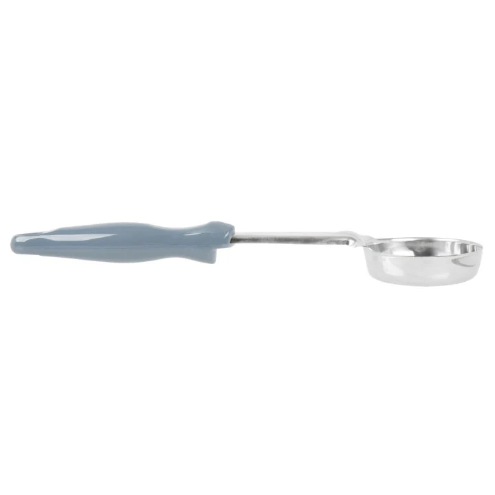 Vollrath 6432445 Jacob's Pride Color-Coded One-Piece Heavy-Duty Stainless Steel Perforated Round Spoodle Food Portioner with Gray Nylon Handle 4 oz. - Image 4