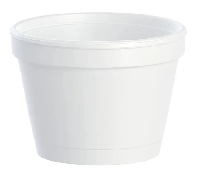 Dart 4J6 Insulated Foam Container Cup 4 oz (Case of 1000) Restaurant Disposable Containers
