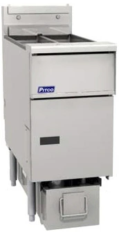 Pitco SE14TS-1FD-SSTC Solstice Floor Split Pot Electric Fryer with Solid State Controls and Under-Fryer Drawer Filtration 40-50 lb./cap - 208v/3-ph, 17kW