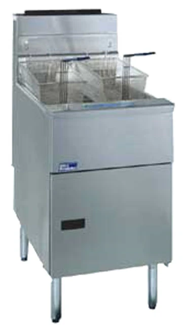 Pitco SG18-S-LP Solstice Liquid Propane Floor Fryer w/ Millivolt Controls 70-90 lbs./cap - 140,000 BTU