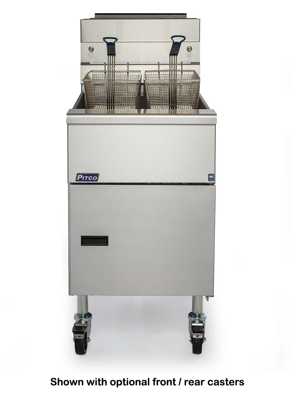Pitco SG18-S Solstice Natural Gas Floor Fryer w/ Millivolt Controls 70-90 lbs./cap - 140,000 BTU - Image 3