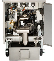 Pitco SSH55-1FD-SSTC Solstice Supreme High Efficiency Natural Gas Floor Fryer w/ Solid State Controls and Filter Drawer - 160-200 lbs./cap. - 320,000 BTU - Image 2