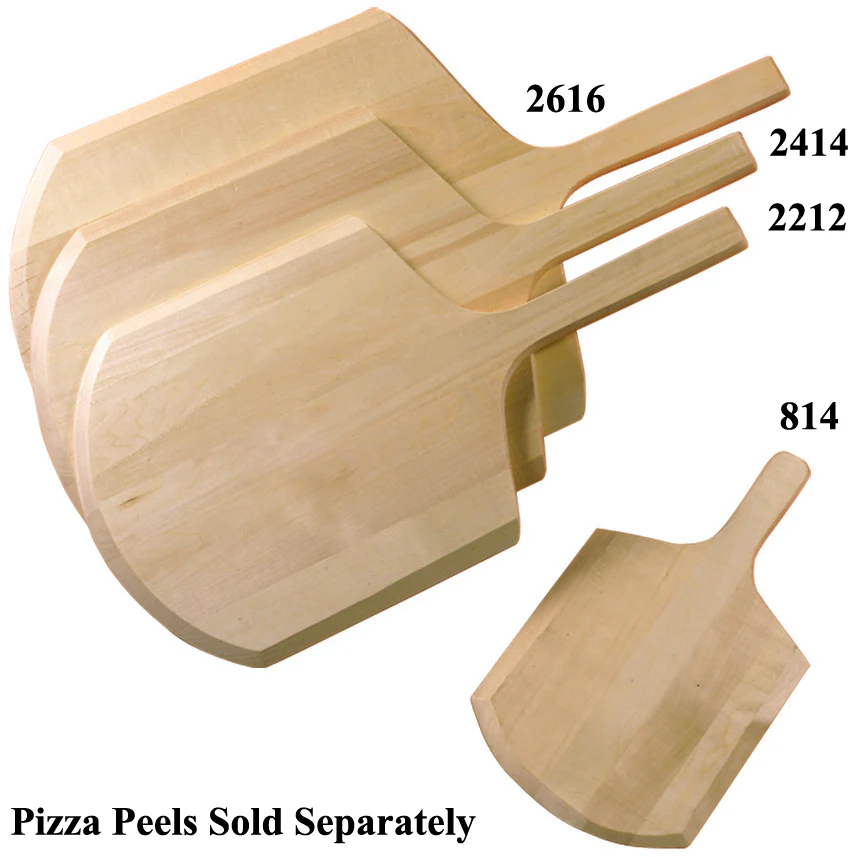 American Metalcraft 2414 Deluxe Wood Pizza Peel with Short Handle 24"OAL - 14"W x 13"L Blade - Image 2