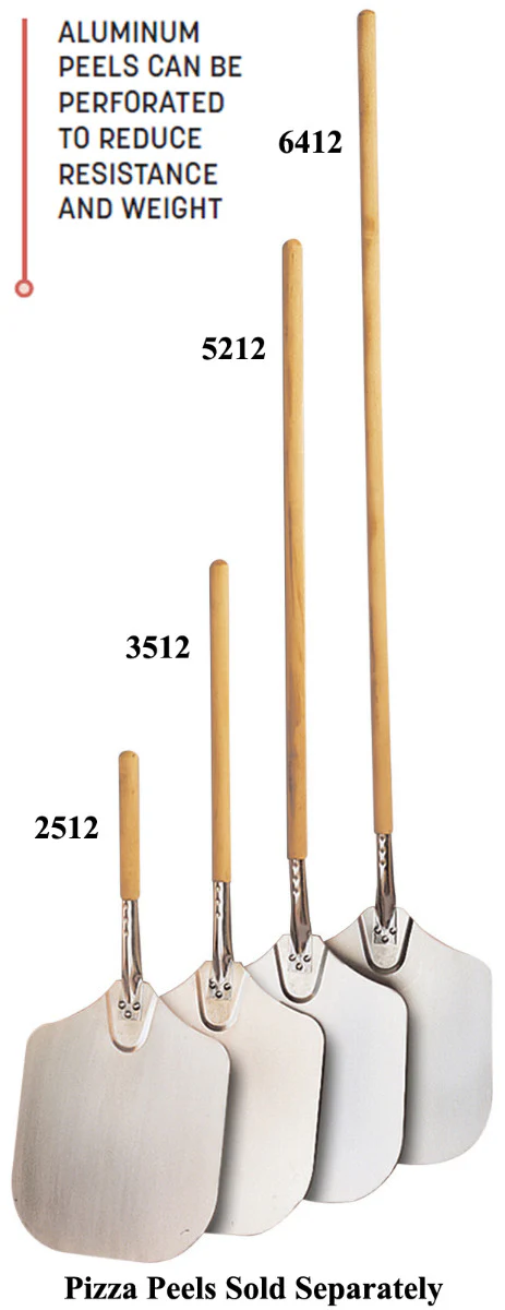 American Metalcraft 3512 Aluminum Pizza Peel with Wood Handle 35-1/2"OAL - 12"W x 14"L Medium Blade - Image 2