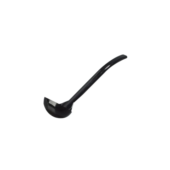 Carlisle 029503 Carly One-Piece Plastic Oval-Bowl Salad Dressing Ladle 1 oz. - 9-1/2"L - Black