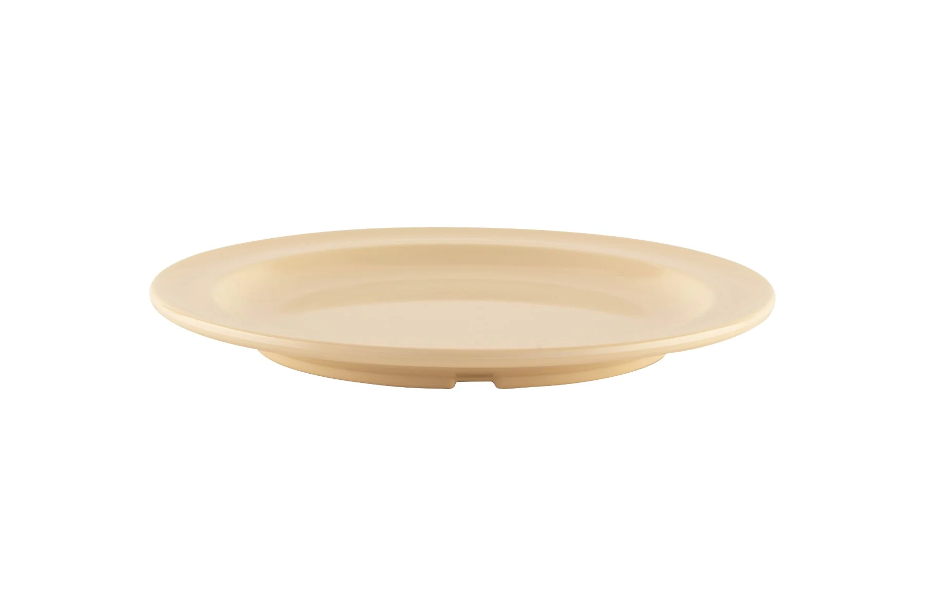 GET DP-507-T SuperMel Melamine Round Dessert Plate 7-1/4" - Tan - 24/Case - Image 2