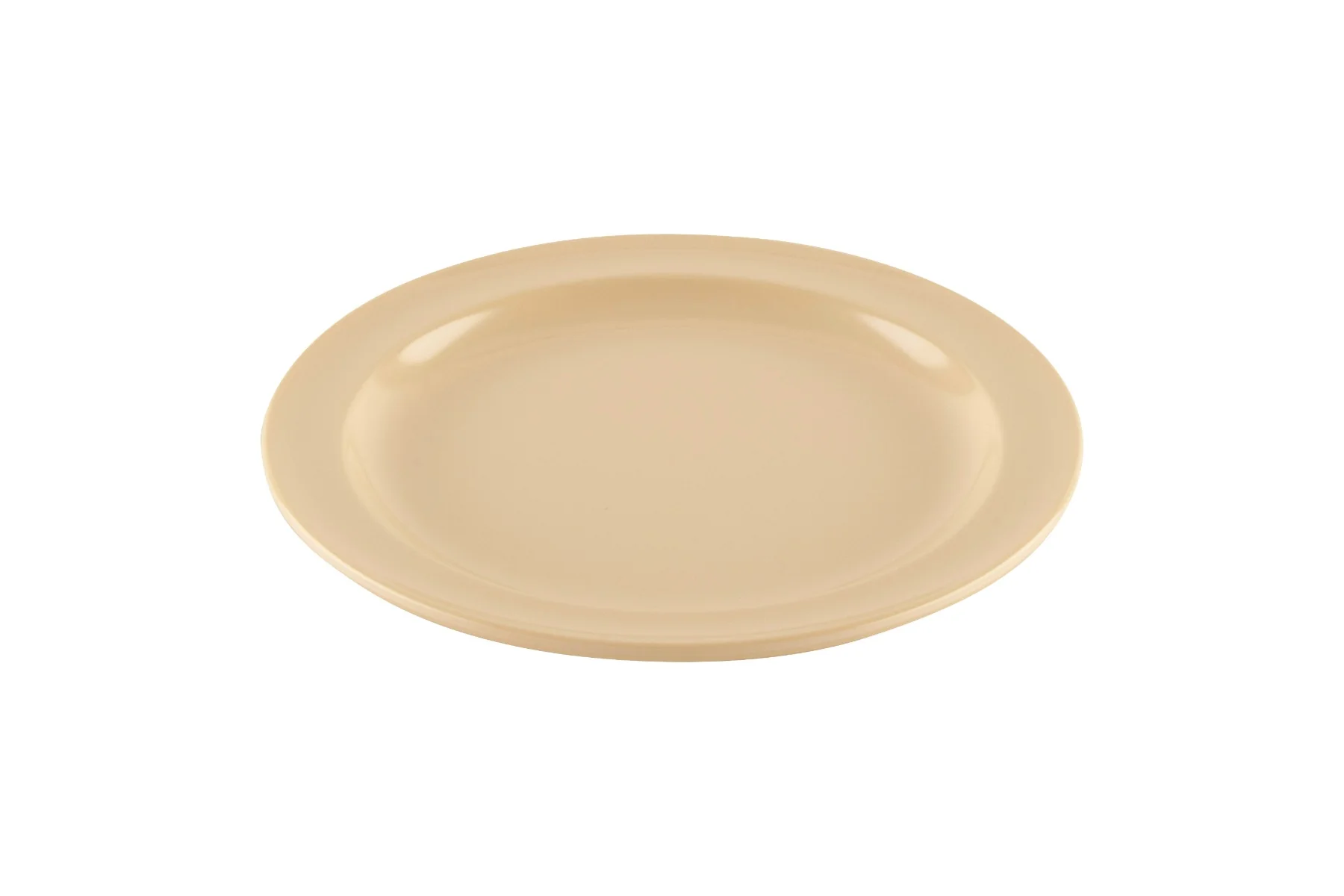 GET DP-507-T SuperMel Melamine Round Dessert Plate 7-1/4" - Tan - 24/Case - Image 3