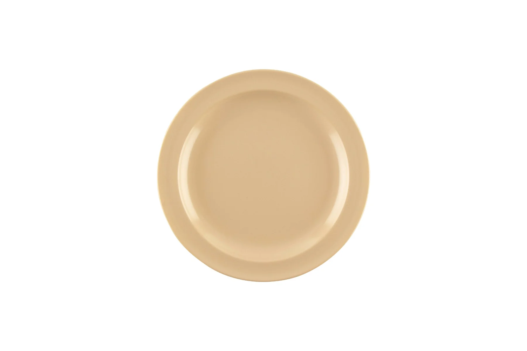 GET DP-507-T SuperMel Melamine Round Dessert Plate 7-1/4" - Tan - 24/Case - Image 4