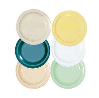GET DP-510-T SuperMel Melamine Round Plate 10-1/4" - Tan - 24/Case