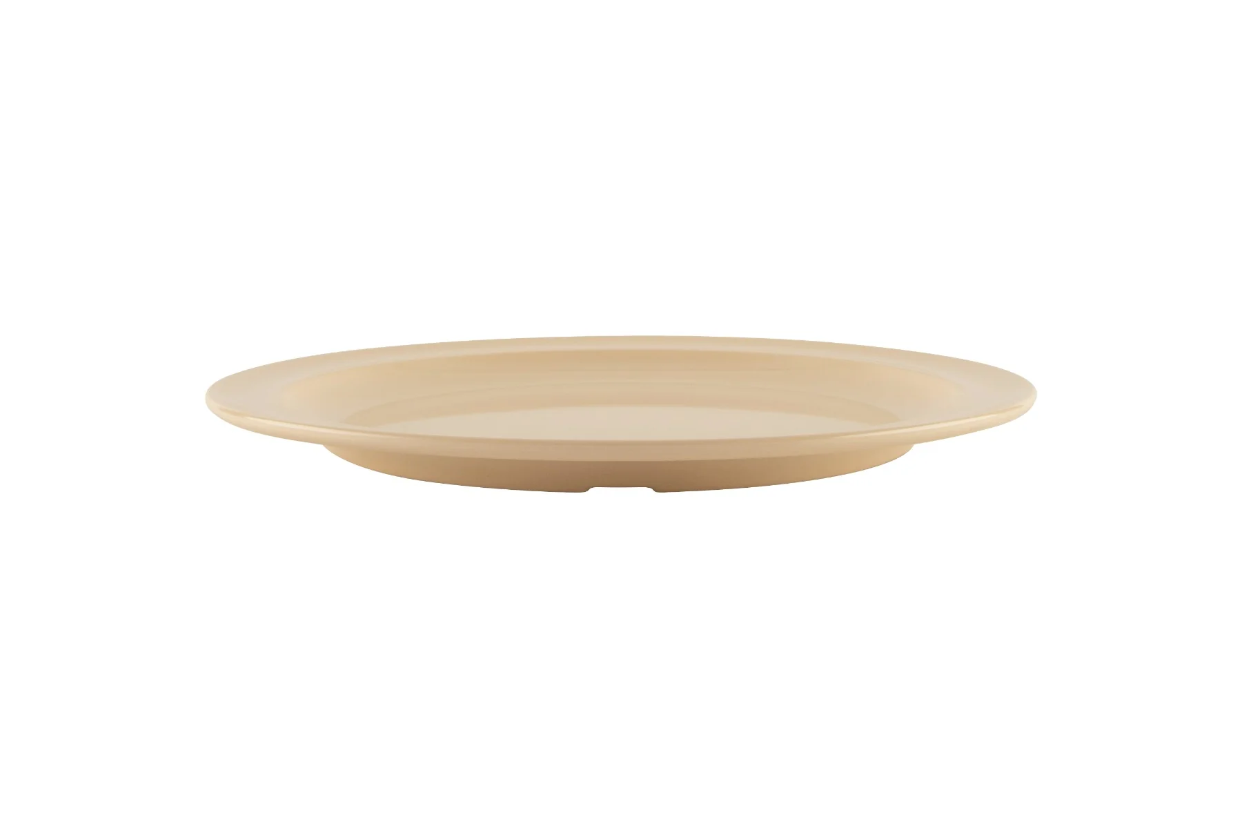 GET DP-510-T SuperMel Melamine Round Plate 10-1/4" - Tan - 24/Case - Image 2