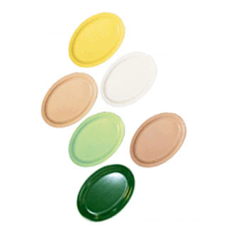 GET OP-610-T SuperMel Melamine Oval Platter 9-7/8" - Tan - 24/Case