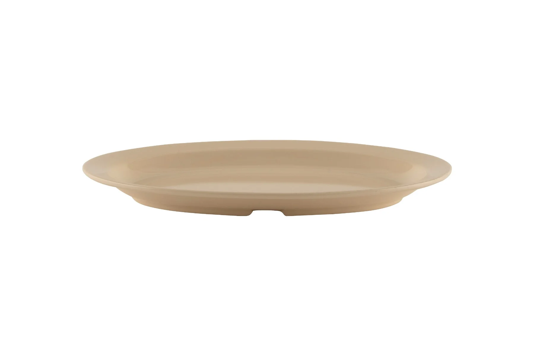 GET OP-610-T SuperMel Melamine Oval Platter 9-7/8" - Tan - 24/Case - Image 2