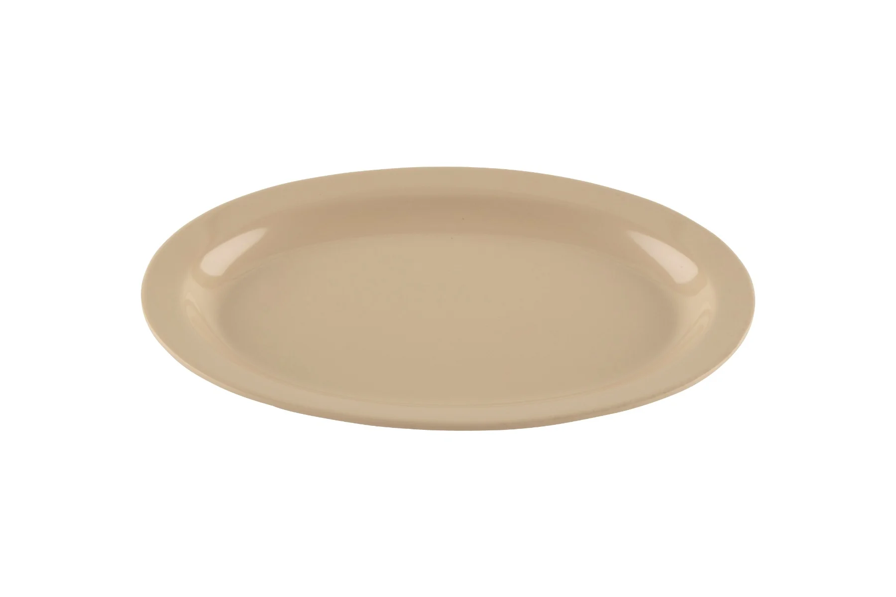 GET OP-610-T SuperMel Melamine Oval Platter 9-7/8" - Tan - 24/Case - Image 3