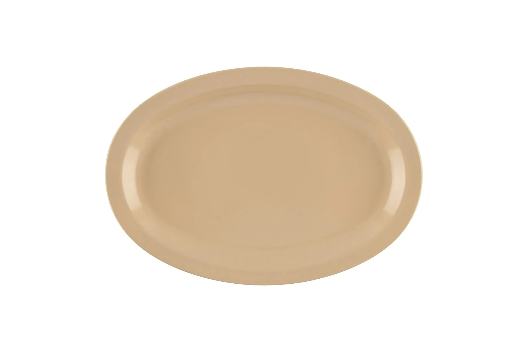 GET OP-612-T SuperMel Melamine Oval Platter 11-5/8" - Tan - 24/Case - Image 4
