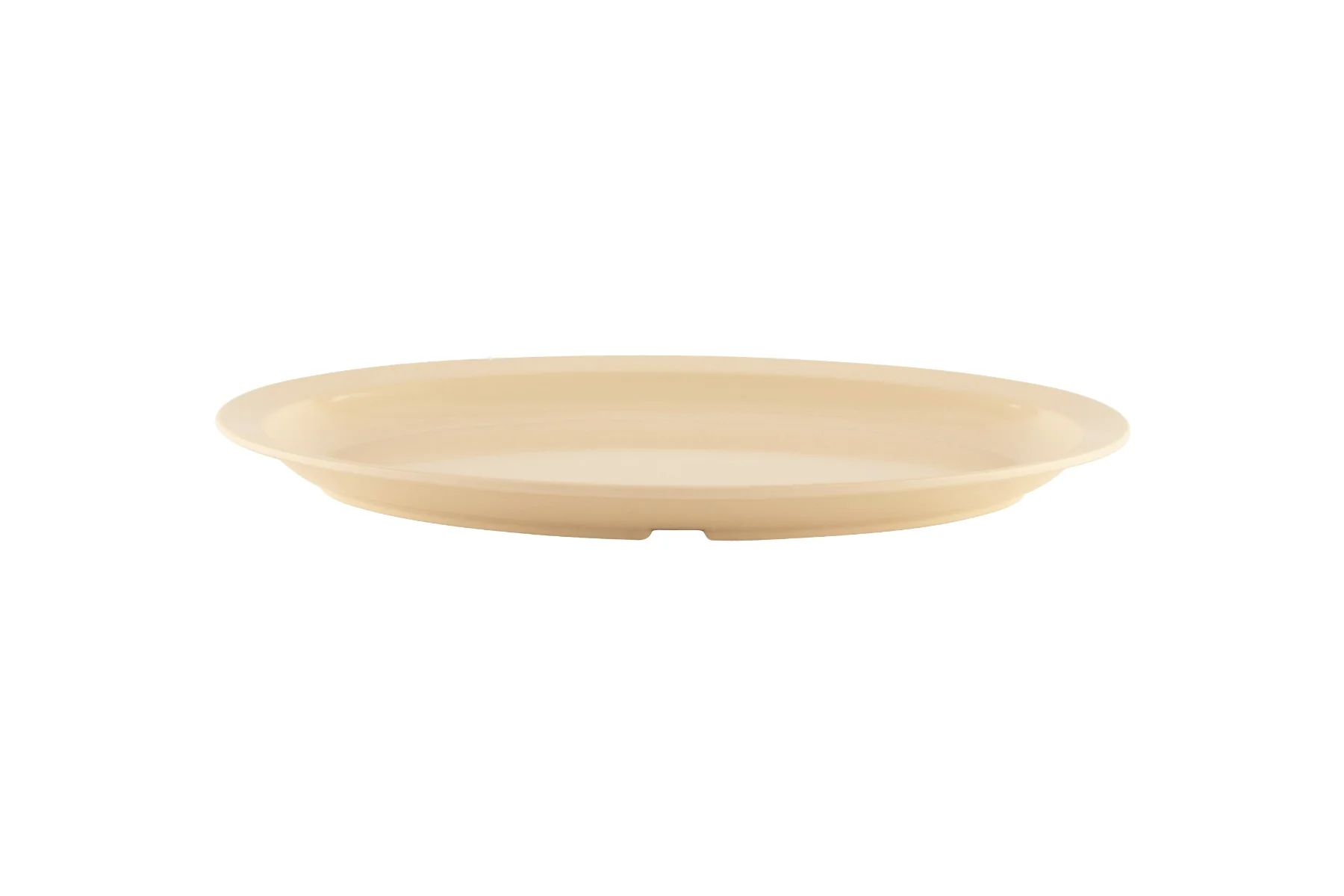 GET OP-614-T SuperMel Melamine Oval Platter 13-1/4" x 9-3/4" - Tan - 12/cs - Image 2