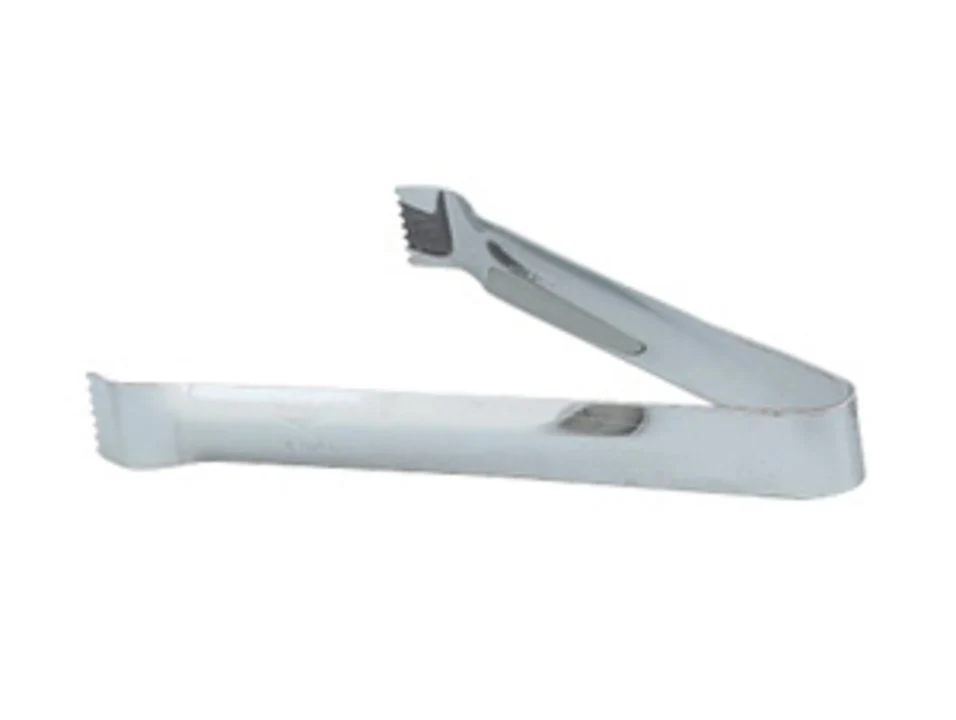 Vollrath 47106 Economy 1-Piece Stainless Steel Pom Tongs 6"