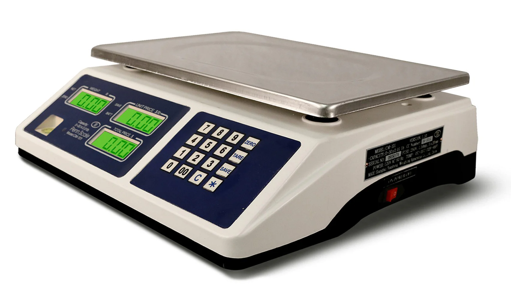 Penn Scale CM-101 Legal for Trade Digital Price Computing Scale - 30 lb. x .01 lb.