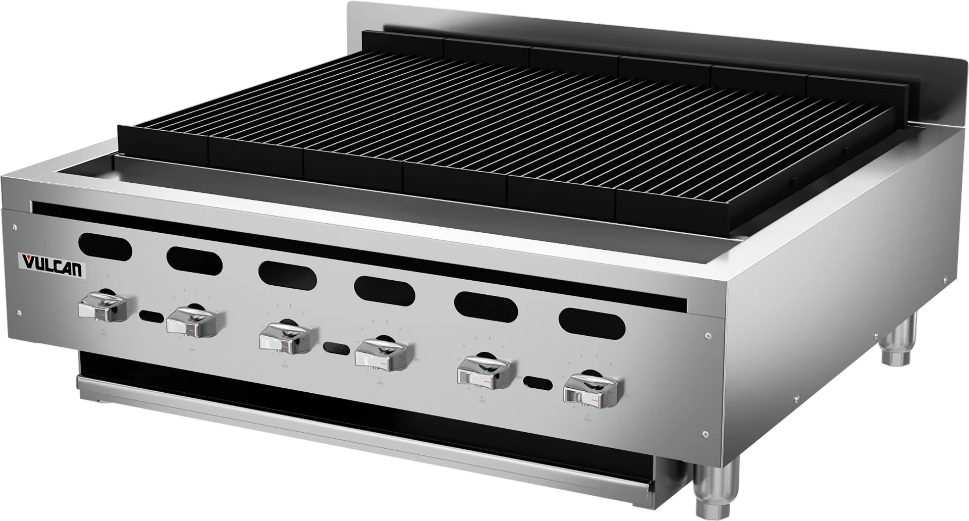 Wolf ACB36 Achiever Countertop Natural Gas Charbroiler w/ 6 Burners 36" - 102,000 BTU - Image 2