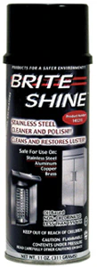 QuestSpecialty 141211001-16AR Brite Shine Stainless Steel Cleaner / Polish - 11 oz Aerosol