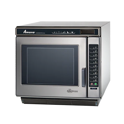 Amana RC17S2 Heavy Duty Stainless Steel Commercial Microwave Oven with Push Button Controls - 208/240V, 1700W