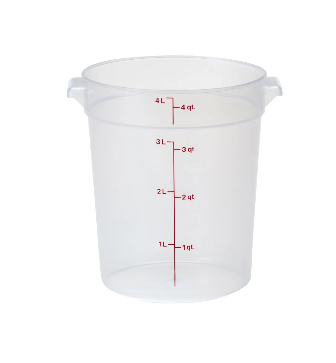 Cambro RFS4PP190 Plastic Round Food Container 4 Qt. - Ttranslucent - Image 3