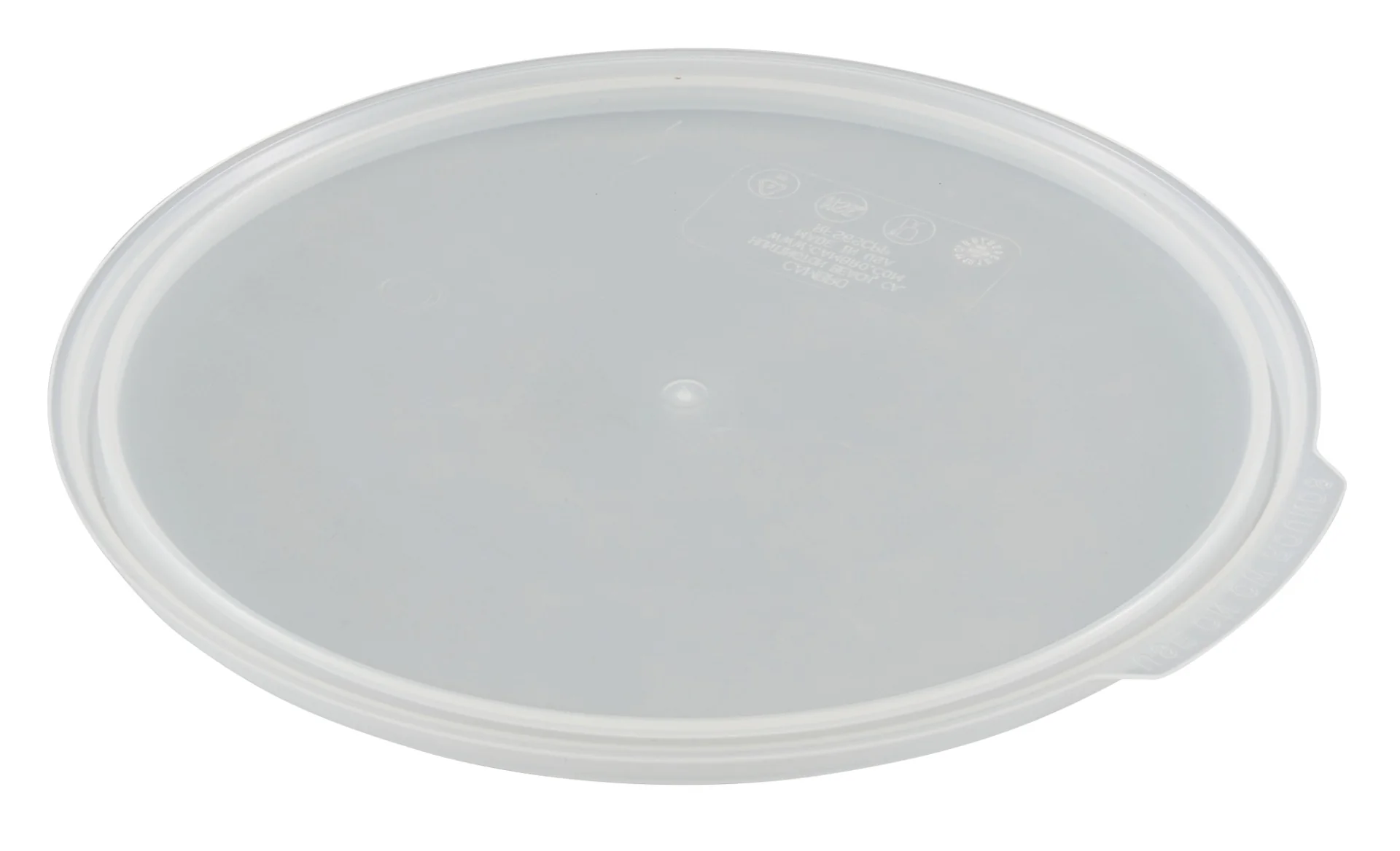 Cambro RFS6SCPP190 Camwear Round Food Storage Container Seal Cover - fits 6 & 8 qt. - Translucent - Image 3
